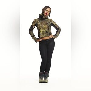 Alicia Keys x Reebok Camouflage Cropped Jacket